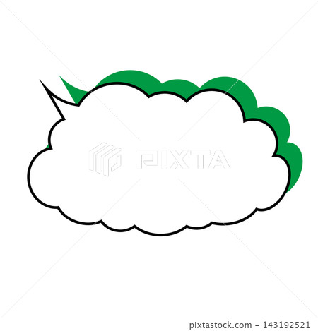 Simple smoke bubble illustration material on a white background Simple smoke bubble illustration material on a white background 143192521