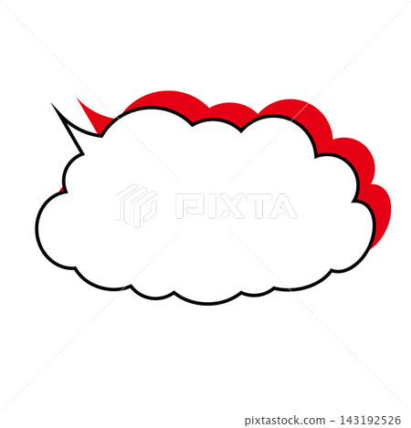 Simple smoke bubble illustration material on a white background Simple smoke bubble illustration material on a white background 143192526