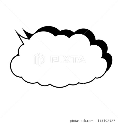 Simple smoke bubble illustration material on a white background Simple smoke bubble illustration material on a white background 143192527