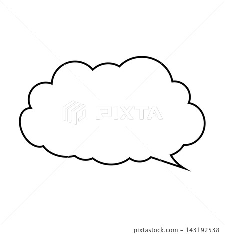 Simple smoke bubble illustration material on a white background Simple smoke bubble illustration material on a white background 143192538