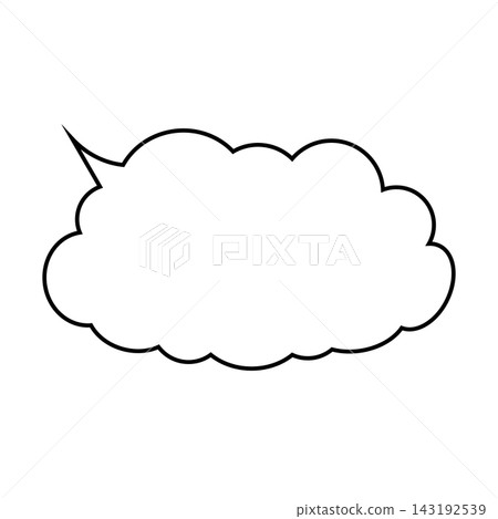 Simple smoke bubble illustration material on a white background Simple smoke bubble illustration material on a white background 143192539