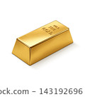 Gold Ingot Illustration Real Gold 143192696