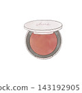 Illustration of blush. Illustration of blush. 143192905