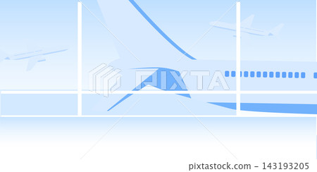 Airport Terminal Background with Airplanes, Travel and Aviation Vector Illustration Airport Terminal Background with Airplanes, Travel and Aviation Vector Illustration 143193205