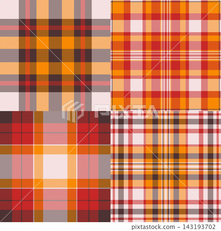 Traditional plaid pattern bundle for Christmas aesthetics. Heritage tartan layouts reinforce cozy holiday atmosphere. Seamless vectors maintain flow. Traditional plaid pattern bundle for Christmas aesthetics. Heritage tartan layouts reinforce cozy holiday atmosphere. Seamless vectors maintain flow. 143193702