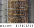 Filters are stacked neatly in a storage area for easy access during maintenance and repair work on various machines 143193844