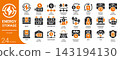energy storage filled glyph icon set,24 vector icons 143194130