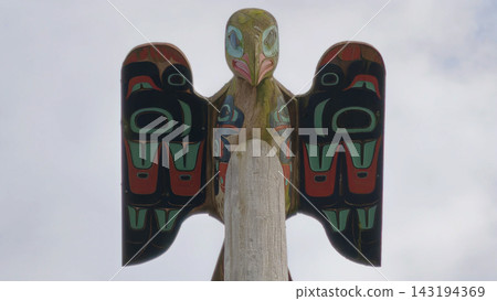 Native Totem Pole near Creek Street in Ketchikan Alaska Native Totem Pole near Creek Street in Ketchikan Alaska 143194369