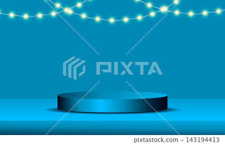 Podium background. Product presentation, mock-up, cosmetic product exhibition, podium, stage or platform. Podium background. Product presentation, mock-up, cosmetic product exhibition, podium, stage or platform. 143194413