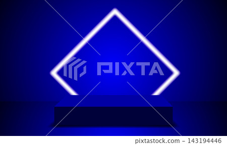 3d stage product podium. Studio stage view with platform base for sales template, presentation, mockup. 3d stage product podium. Studio stage view with platform base for sales template, presentation, mockup. 143194446