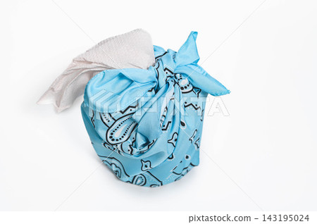 Toilet paper case wrapped in a bandana Toilet paper case wrapped in a bandana 143195024