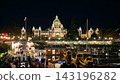 Victoria Inner Harbour Night View in British Columbia Canada 143196282