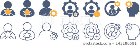 Skill-Acquiring Icon Set Skill-Acquiring Icon Set 143196591