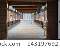 The long corridor of the temple 143197692