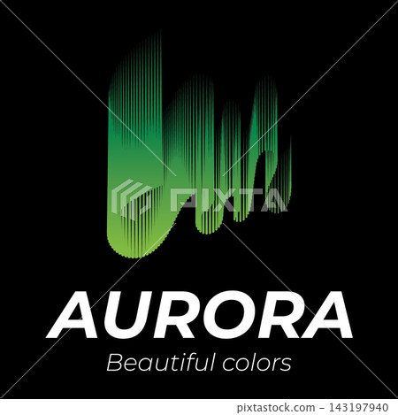 Aurora logo design illustrations Aurora logo design illustrations 143197940
