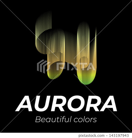 Aurora logo design illustrations Aurora logo design illustrations 143197943