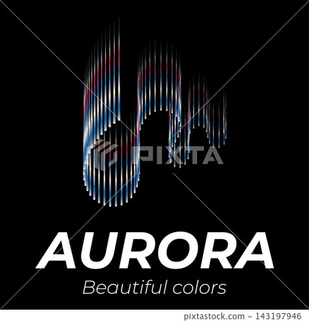 Aurora logo design illustrations Aurora logo design illustrations 143197946