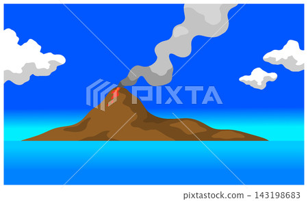volcanic island 143198683