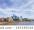 Panoramic View of London and the River Thames from the South Bank 143199144