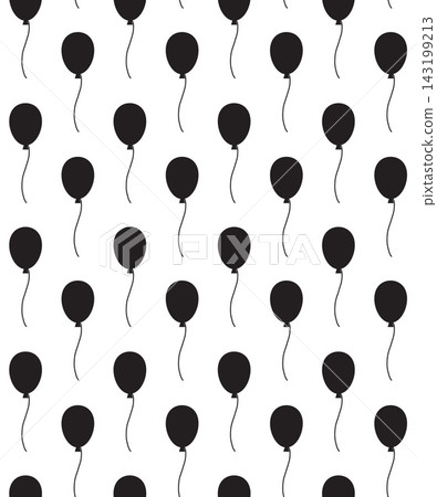 Vector seamless pattern of flat air balloons Vector seamless pattern of flat air balloons 143199213