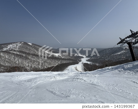 The slopes of Nekoma Mountain in Fukushima Prefecture in February 2026 143199367