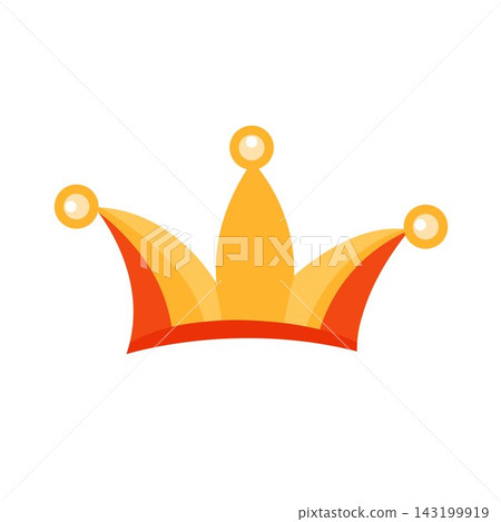Playful jester hat vector for party, carnival, branding, apps, prints 143199919