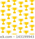 Seamless trophy pattern illustration for wallpapers, textiles 143199943