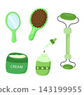 Stylish beauty tools set illustration for skincare branding, spa ads 143199955