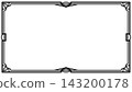 Retro Art Deco style frame, 17cm wide, 16:9 aspect ratio (black) 143200178