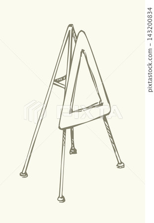 Vector drawing. Restricted road sign Vector drawing. Restricted road sign 143200834