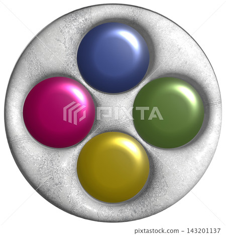 Colorful jewel-like circular D-pad game UI assets Colorful jewel-like circular D-pad game UI assets 143201137