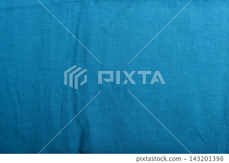 Turquoise Blue Linen Fabric Texture Background Turquoise Blue Linen Fabric Texture Background 143201398