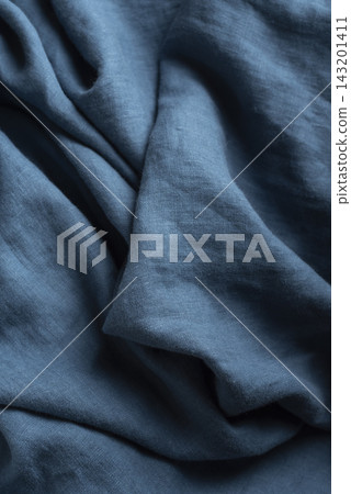 Blue Linen Fabric Texture Background Blue Linen Fabric Texture Background 143201411