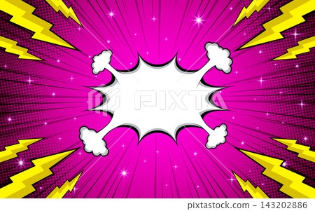 Empty speech comic cartoon background. Empty speech comic cartoon background. 143202886