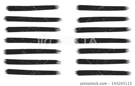 Black grunge paint brush strokes in horizontal lines design element graphic resources Black grunge paint brush strokes in horizontal lines design element graphic resources 143203113