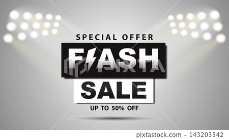 flash sale banner with podium template design flash sale banner with podium template design 143203542
