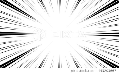 manga comic book. Radial movement on white background. 143203667