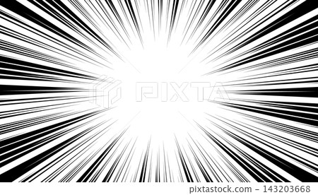 manga comic book. Radial movement on white background. manga comic book. Radial movement on white background. 143203668