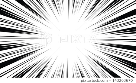 manga comic book. Radial movement on white background. manga comic book. Radial movement on white background. 143203670