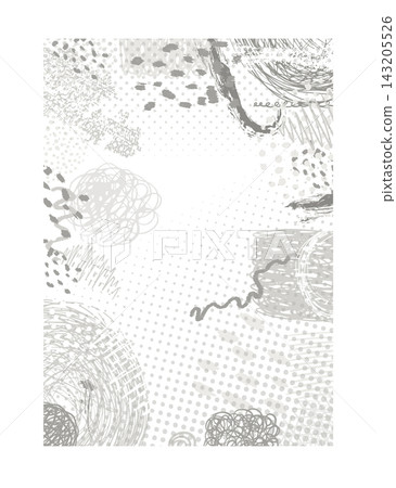 Old grey dirty background made of brush strokes . Not AI, vector illustration. 143205526