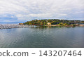Scenic Seattle Waterfront and Marina in Washington 143207464