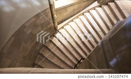 Historic Library Staircase at University of Washington in Seattle USA 143207474