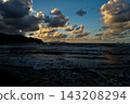 Sunset viewed from Zenibako Beach 143208294