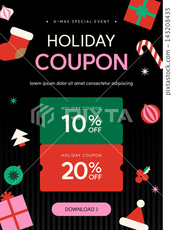 Christmas Sale Voucher and Special Offer Discount Coupon Banner Template Christmas Sale Voucher and Special Offer Discount Coupon Banner Template 143208435