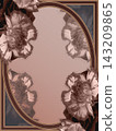 Romantic antique-style background material 143209865