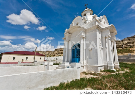 Beautiful white Russian Christian Orthodox Church. Religion Beautiful white Russian Christian Orthodox Church. Religion 143210473