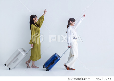Two women going on a trip Two women going on a trip 143212733