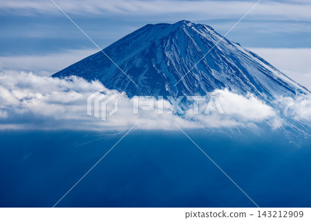 從神道峠瞭望台上看到的午後富士山。 從神道峠瞭望台上看到的午後富士山。 143212909