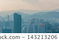 Hong Kong Sept 5 2026 Hazy cityscape view with skyscrapers and distant mountains 143213206