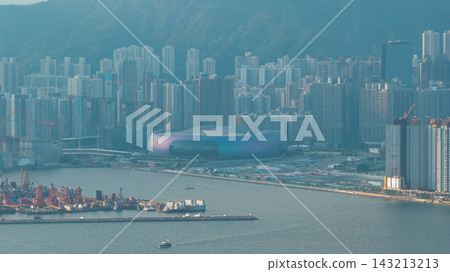 Hong Kong Sept 5 2026 Kai Tak Sports Park against majestic Lion Rock Hong Kong Sept 5 2026 Kai Tak Sports Park against majestic Lion Rock 143213213